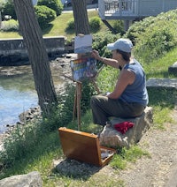 Diana Gibson Plein air painting. 